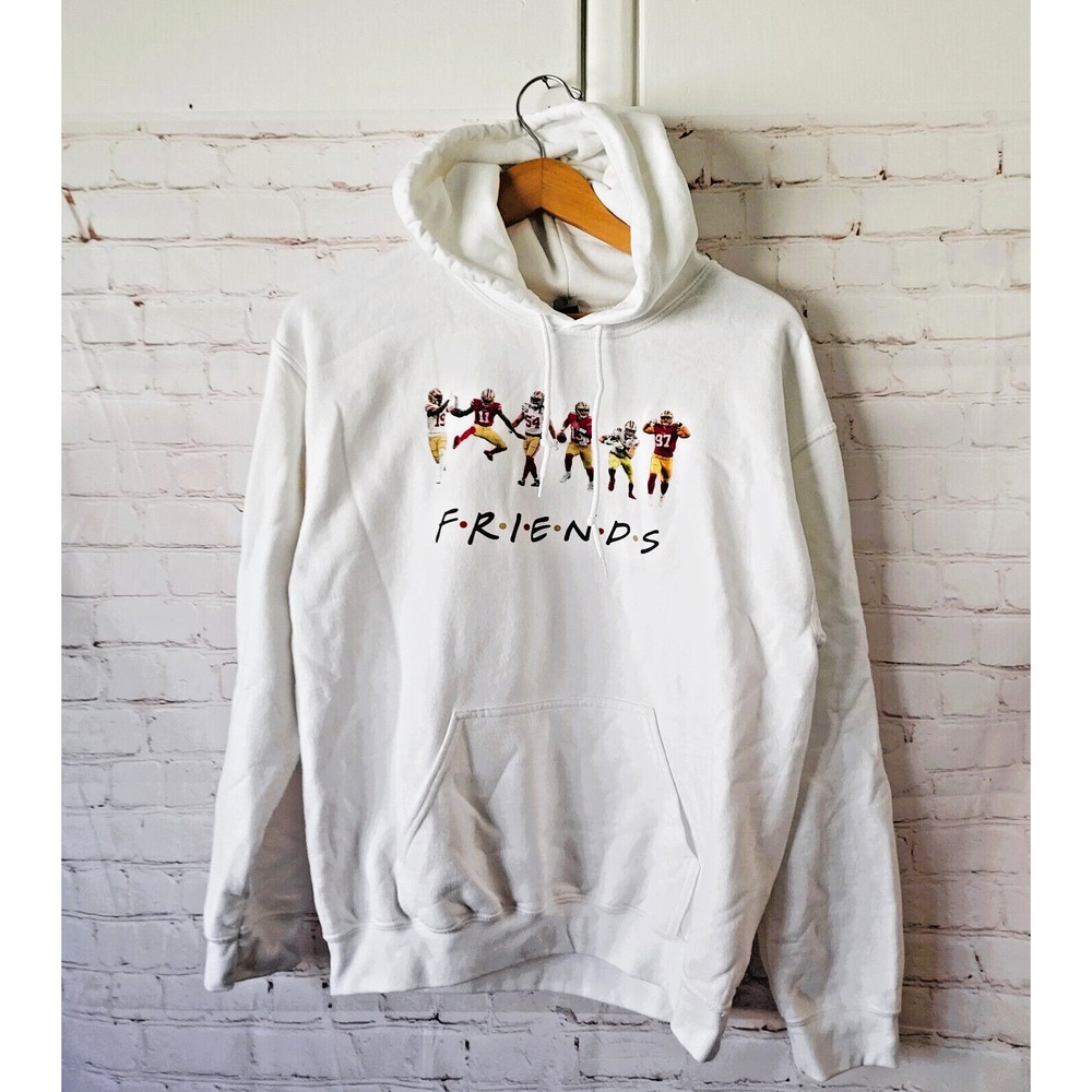 San Francisco 49ers Football Friends‎ All Pro's Gildan White Hoodie Size Medium